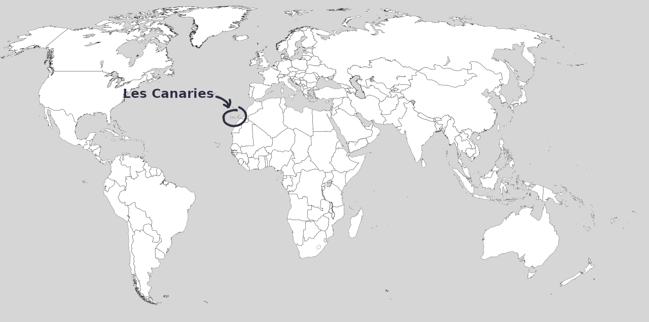 carte îles Canaries