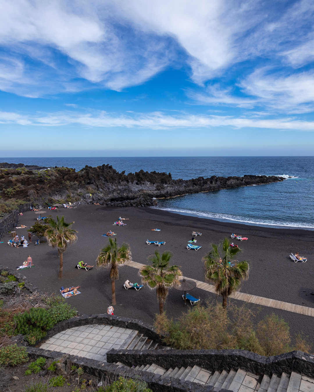 Plage de sable noir de La Palma