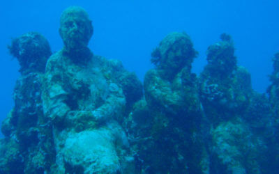Statues immergées au large de Lanzarote